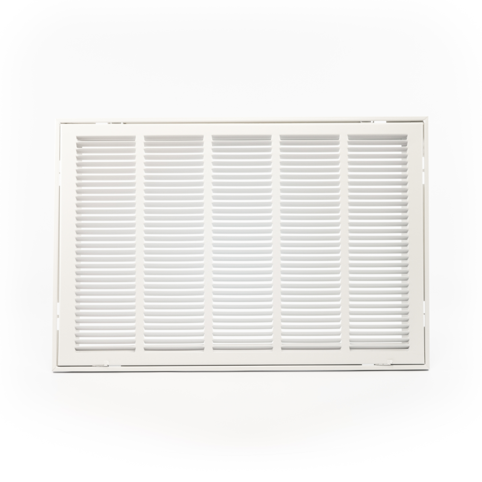 AmeriFlow 326 Series - 25" x 16" Steel Lanced Return Air Filter Grille, 1/2" Fin Spacing